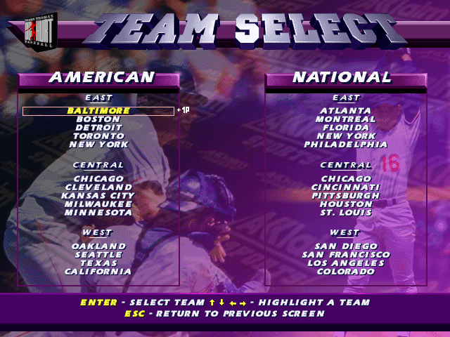 Frank Thomas' Big Hurt Baseball screenshot 4 for Sega Saturn